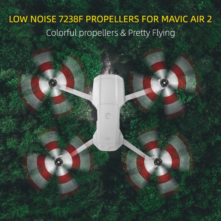 2 Pairs Sunnylife 7238F-3C For DJI Mavic Air 2 Double-sided Two-color Low Noise Quick-release Propellers 2 Pairs Sunnylife 7238F-3C For DJI Mavic Air 2 Double-sided Two-color Low Noise Quick-release Propellers